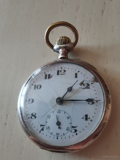 Часы карманные. Серебро.