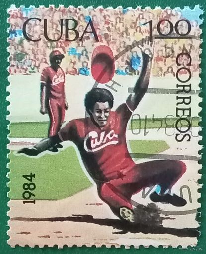 Куба 1984. Бейсбол. Марка из серии
