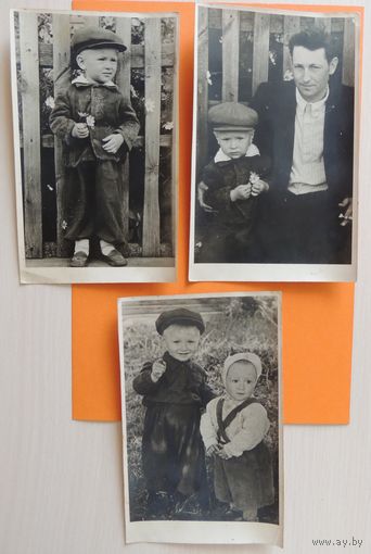 Фото "Мальчик Тема" (18*11 см), 3 шт., 1940-е гг.