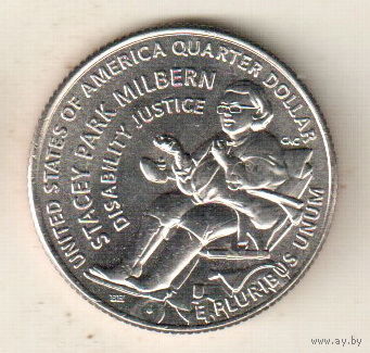 США квотер 2025 Выдающиеся Женщины Америки Стейси Парк Милберн двор D