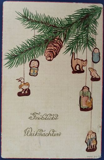Рождественская открытка. Германия. Начало 20-го века.