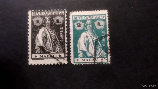 Португалия 1913г Макао  стандарт  ми209уС 210х   кц3.9евр \285фк\