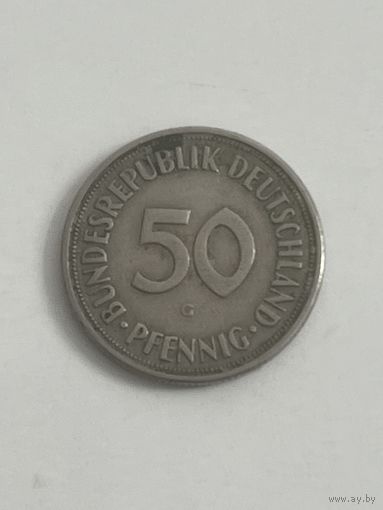Германия ФРГ 50 пфеннигов 1950 G