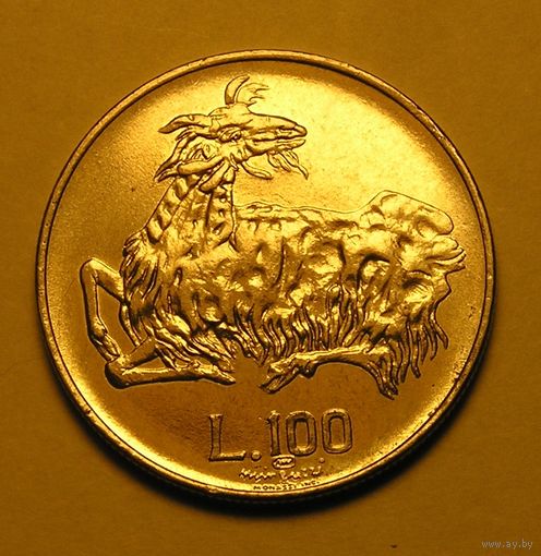 Сан-Марино 100 Лир 1974 Коза