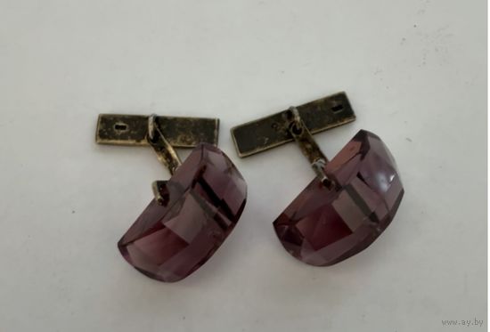 Старинные запонки проба серебро