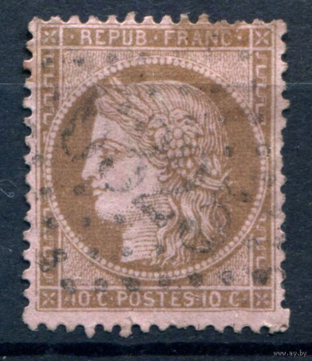 Франция - 1871/73г. - Церера, 10 с - 1 марка - гашёная [Mi 49]. #2-Fr-51-A-2