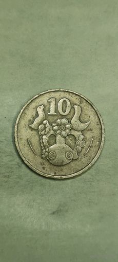 Кипр 10 цент 1983