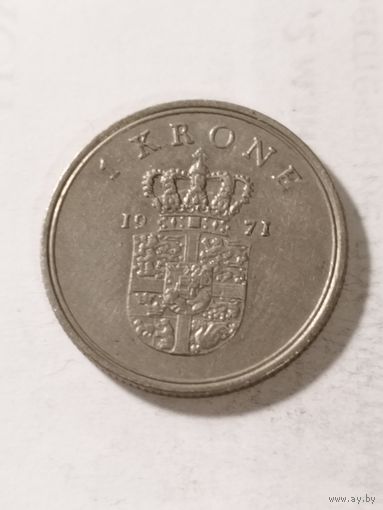 Дания 1 крона 1971