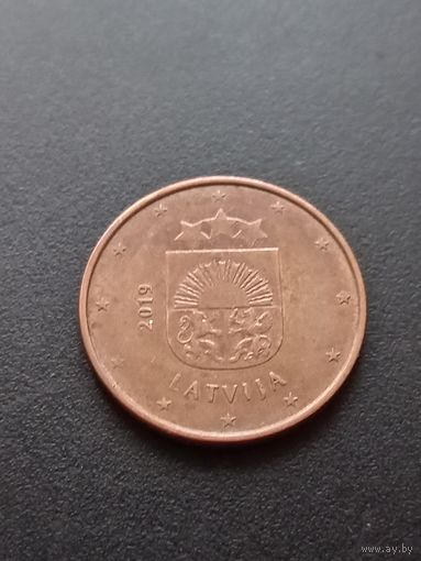 Латвия 5 евроцентов 2019 г.