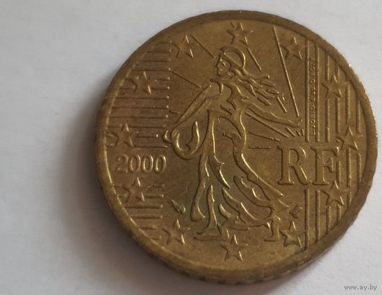 Франция 2000 50 евроцентов