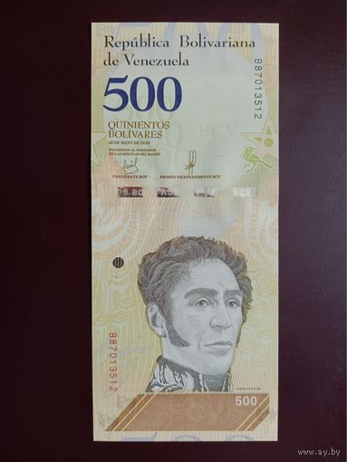 Венесуэла 500 боливаров 2018 UNС