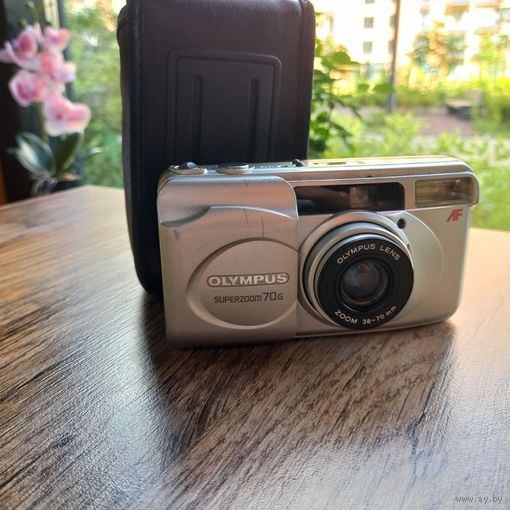 Olympus Superzoom 70G пленочный фотоаппарат + батарейка