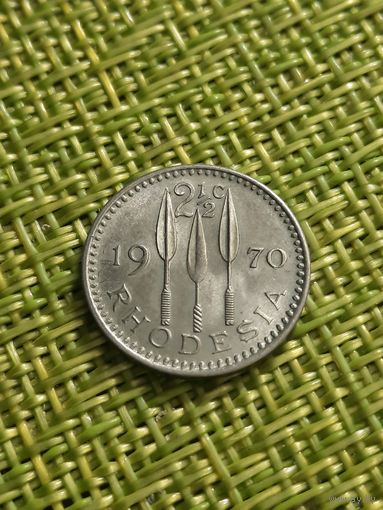Родезия 2 1/2  2,5 пенса 1970 г