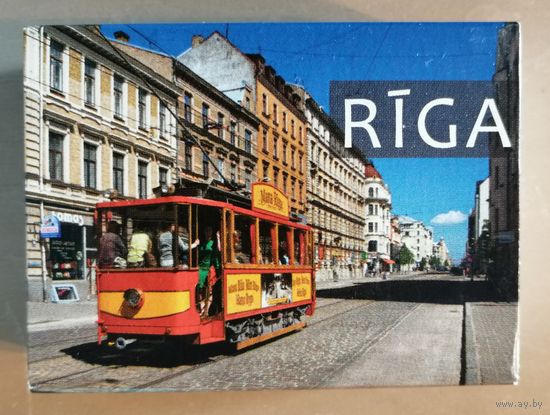 Латвия, города на спичечных коробках, Рига, 7 х 5 х 2 см, спички