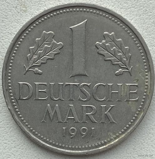 Германия 1 марка 1991 г. D