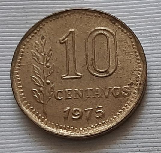 10 сентаво 1975 г. Аргентина
