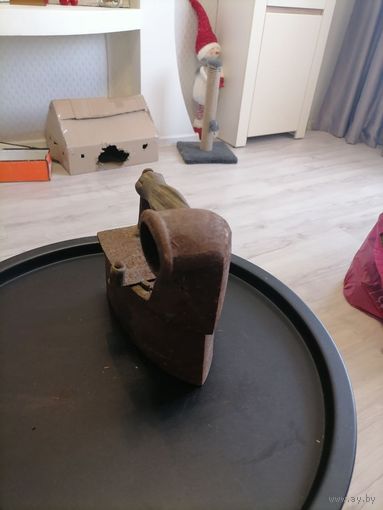 Старый утю на углях с трубой