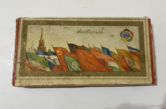 Краски акварельные.