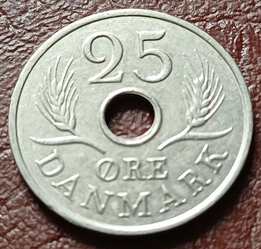 Дания 25 эре, 1968    ( 1-8-4 )