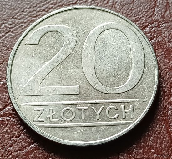 Польша 20 злотых, 1988    ( 1-14-5 )