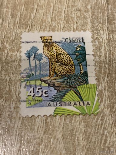 Австралия 1994. Фауна. Cheetah. Марка из серии