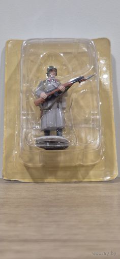 Красноармеец стрелковых частей РККА в зимней форме, 1941 г. Солдаты Великой Отечественной Войны