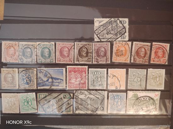 Лот гашенных марок Бельгии