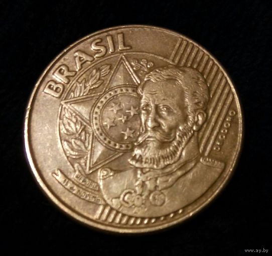 Бразилия 25 сентаво 2006, крупная