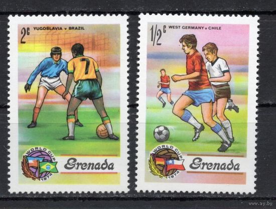 Гренада 1974. Футбол 2 марки (574)