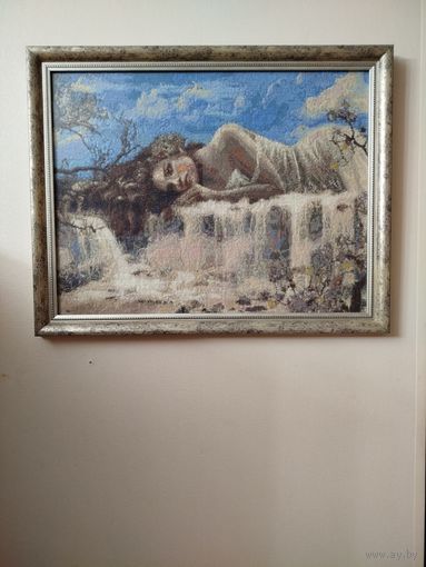 Вышитая картина "Меланхолия"