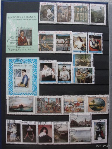 Продажа коллекции с 1 рубля! Культура и искусство на почтовых марках мира.