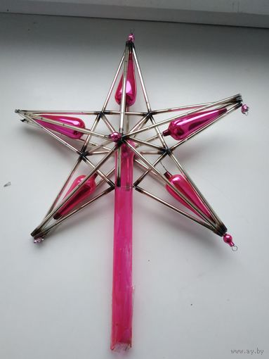 Елочная верхушка звезда