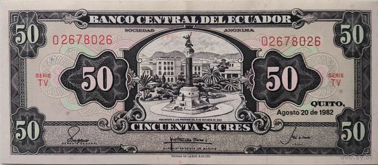 Эквадор 50 Сукре 1982. ХF 591