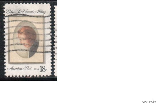 США-1981, (Мих.1498) , гаш., Личности, Поэтесса, (одиночка)