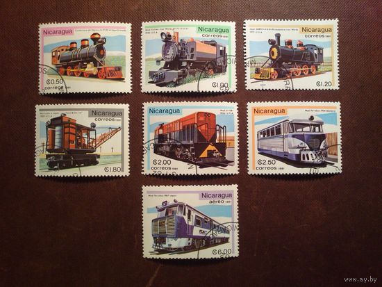 Никарагуа 1981 г.Локомотивы./17тр/