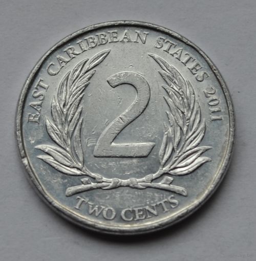 Восточные Карибы, 2 цента 2011 г.