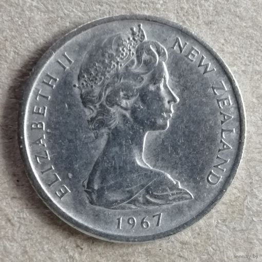 Новая Зеландия 5 центов 1967 год, KM# 34