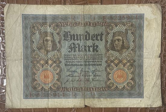 Банкнота 100 марок 1920 год. Веймарская республика.