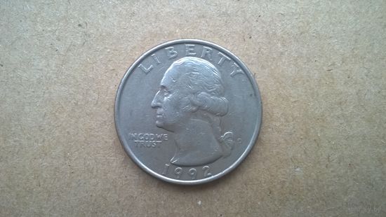 США 25 центов, 1992"D". (К-)