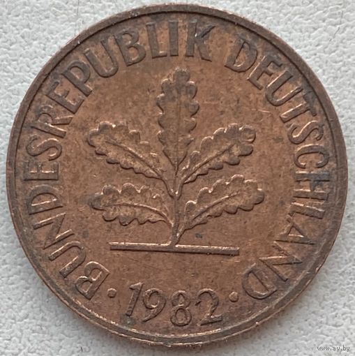 Германия 2 пфеннига 1982 г. F