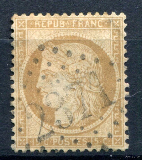 Франция - 1871/73г. - Церера, 15 с - 1 марка - гашёная [Mi 50]. #2-Fr-51-A-2