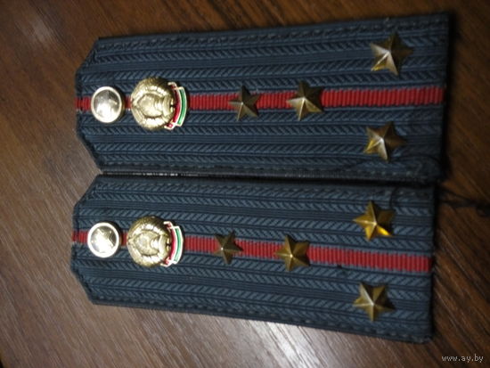 Погоны капитана милиции  МВД РБ 2000 г.г.