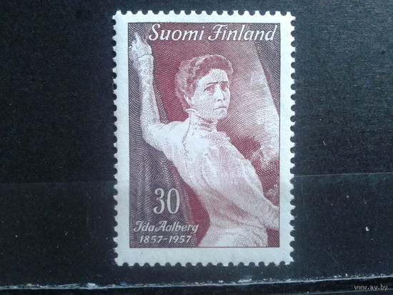 Финляндия 1957 Певица, живопись**