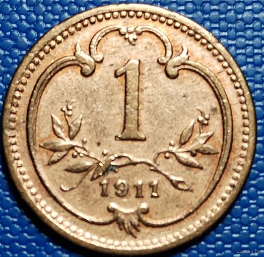 Австрия 1 геллер 1911 г.