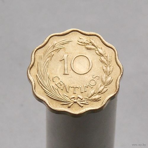 Парагвай 10 сентимо 1953