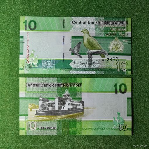 Гамбия 10 даласи 2023 года UNC