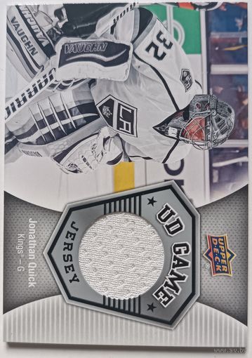 Хоккейная карточка НХЛ джерси Jonathan Quick (Лос-Анджелес)