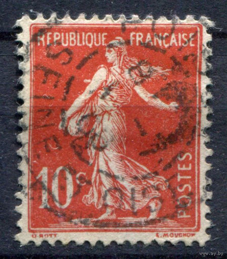 Франция - 1906г. - стандартный выпуск - 1 марка - полная серия, гашёная [Mi 114]. #2-Fr-63-KB-1