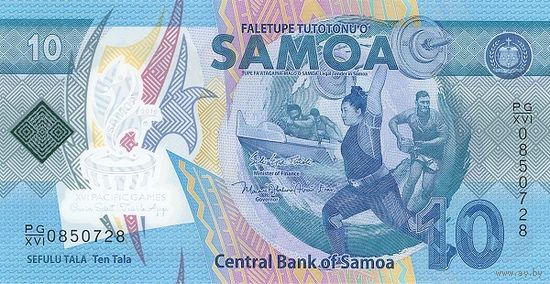 Самоа 10 тала образца 2019 года UNC pw45