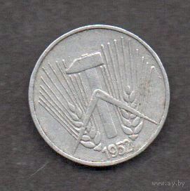 ГДР. 1 пфенниг 1952 Е